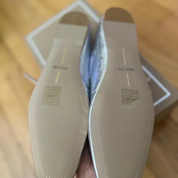 Dolce Vita Metallic Flats with Strap - Picture 6 of 6